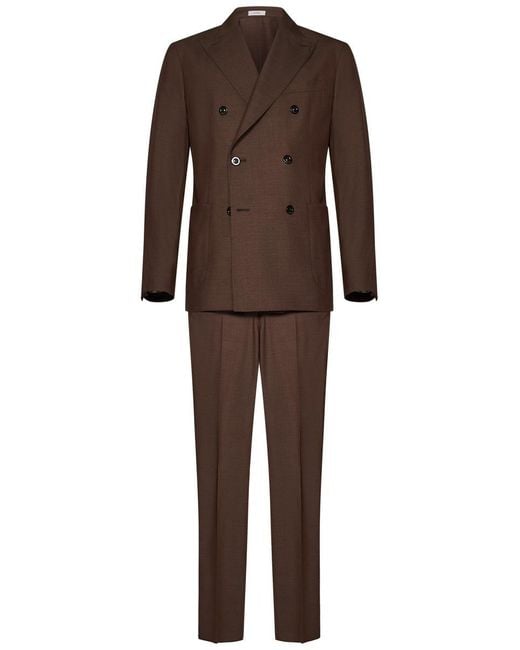 Boglioli Brown K-Jacket Suit for men