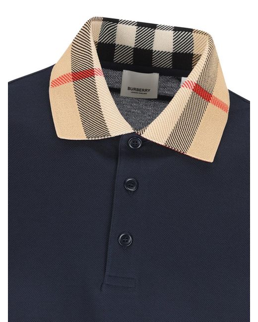 Burberry Blue T-Shirt And Polo Shirt for men