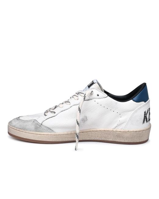 Golden Goose Deluxe Brand Pink White Leather Sneakers for men