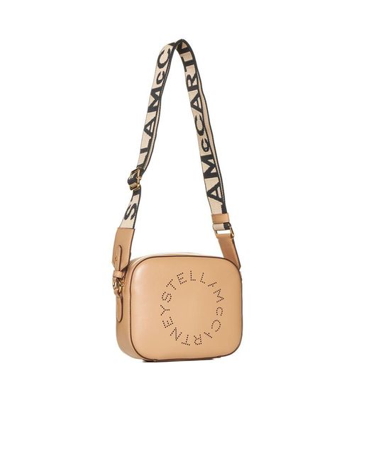 Stella McCartney White Logo Alter Nappa Small Camera Bag