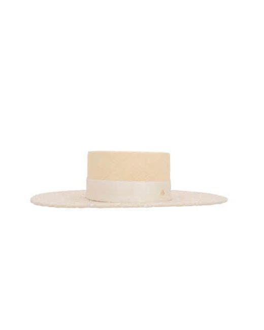 Maison Michel White Hat