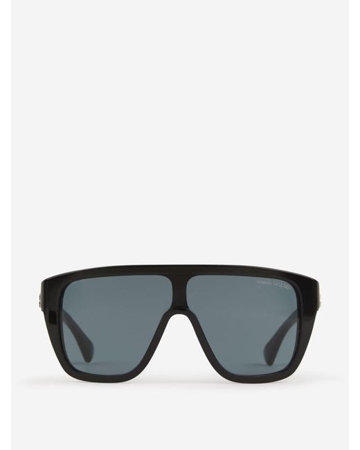 Alexander McQueen Black Sunglasses Mask for men