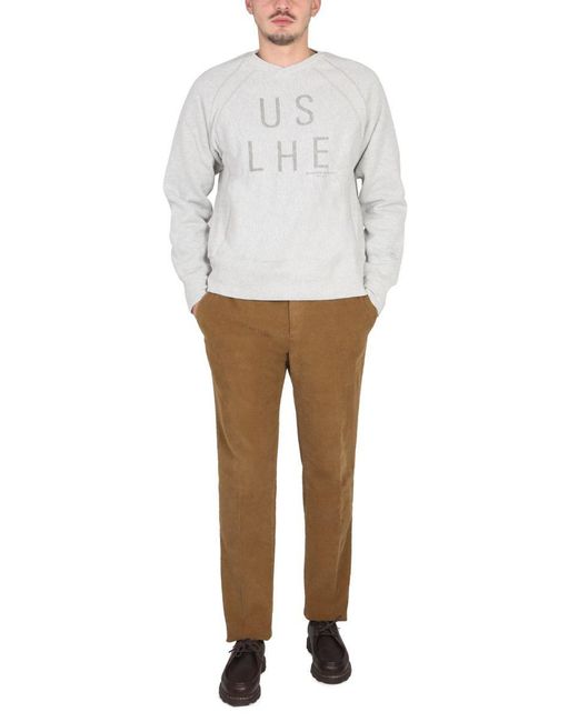 Engineered Garments White Crewneck Sweatshirt for men