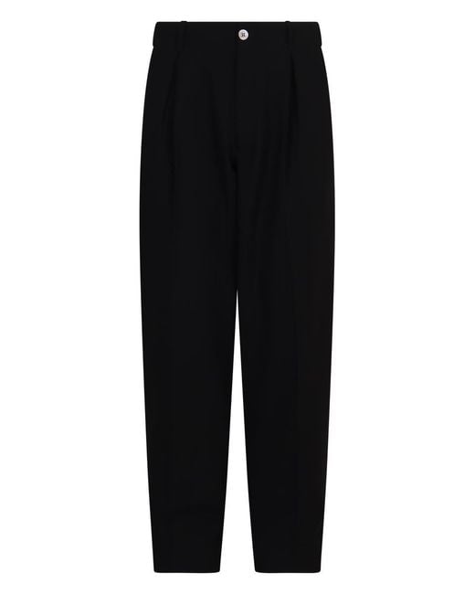 Emporio Armani Black Technical Fabric Pants for men