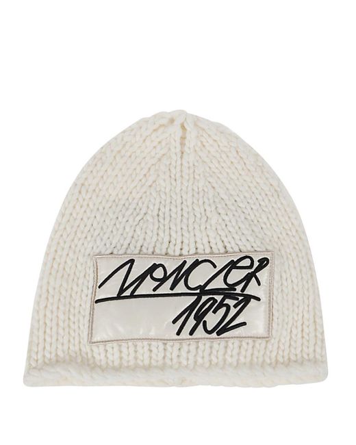 Moncler Wool Hats White for Men | Lyst