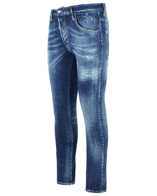 DSquared² Blue Cotton Jeans for men