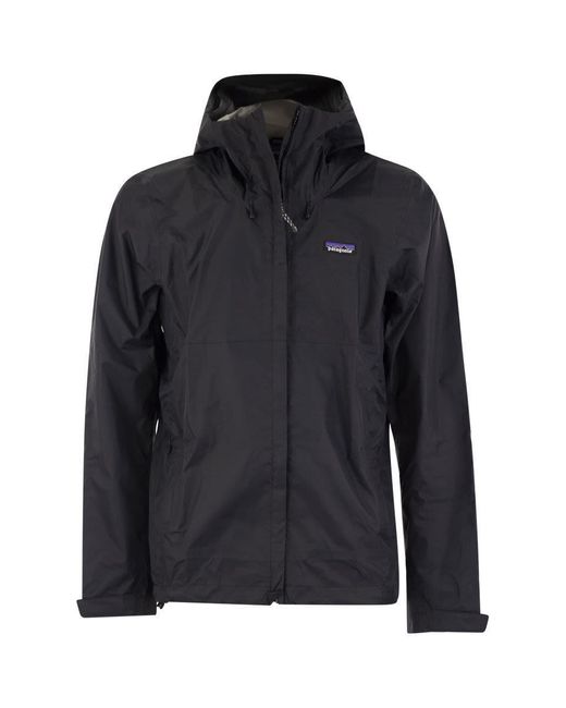 Patagonia Black Nylon Rainproof Jacket for men