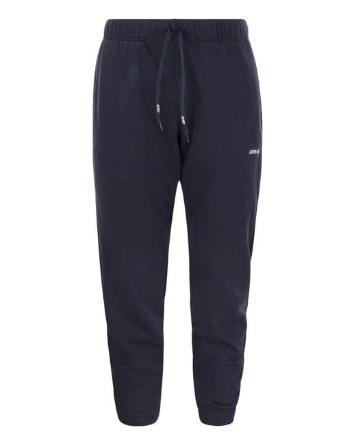 Autry Blue Sweatpants With Logo Patch for men