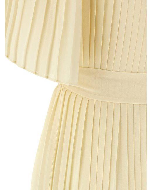 Twinset Metallic Pleated Jumpsuit