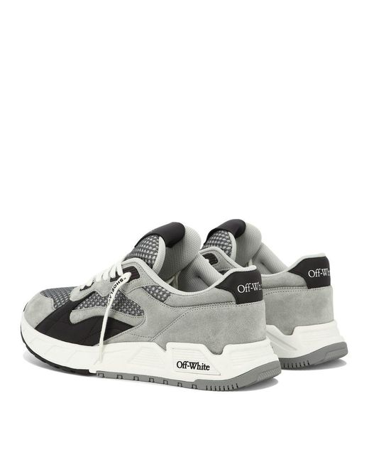 Off-White c/o Virgil Abloh Gray And Low Top Sneakers With Logo Detail for men