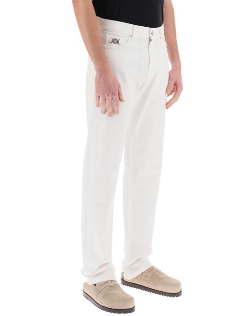 Versace White Medusa Regular Jeans for men
