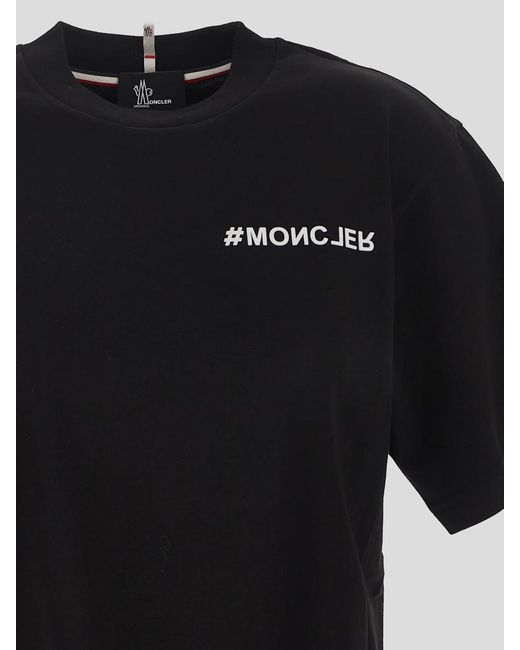 3 MONCLER GRENOBLE Black Cotton T-shirt