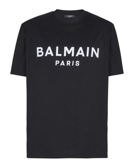 Balmain Black T-Shirts And Polos for men