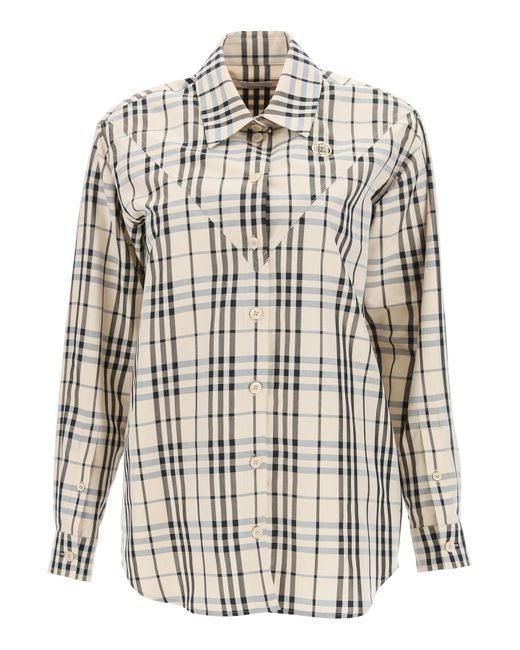 Burberry Silk Molly Vintage Check Shirt | Lyst Canada