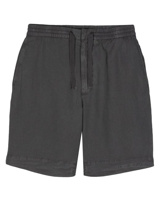 Officine Generale Gray Cotton Bermuda Shorts for men
