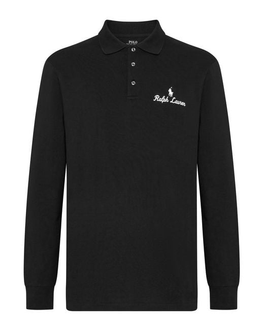 Polo Ralph Lauren Black Polo Shirt for men