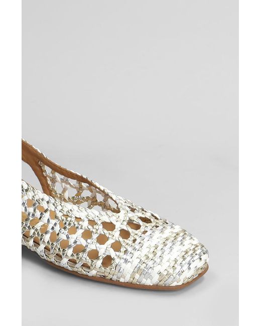 Pedro Miralles White Ballet Flats