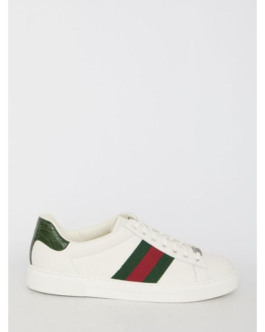 Gucci White Ace Sneakers for men