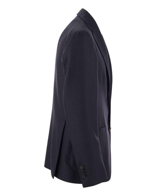 Tagliatore Blue Classic Wool Jacket for men