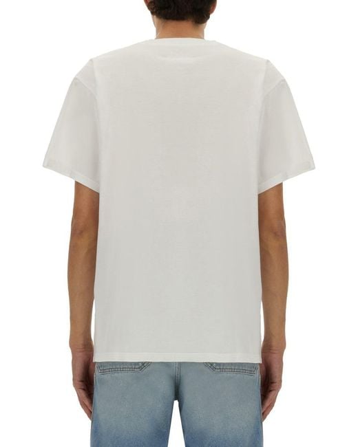 MM6 by Maison Martin Margiela White Numeric" T-Shirt for men