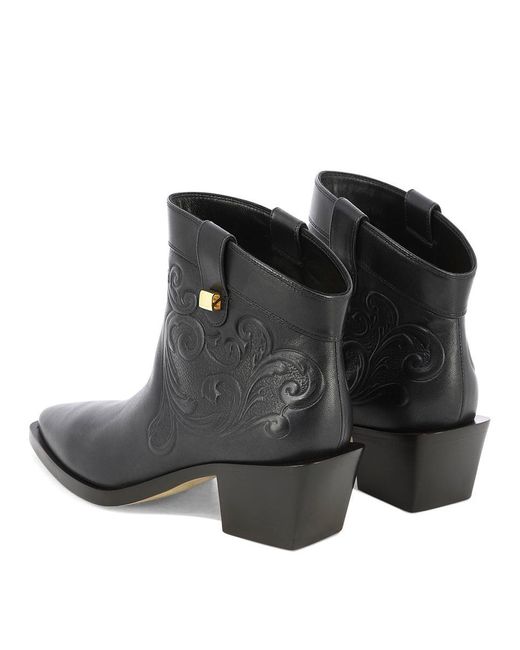 Skorpios Black "alexandra Cordoba" Ankle Boots