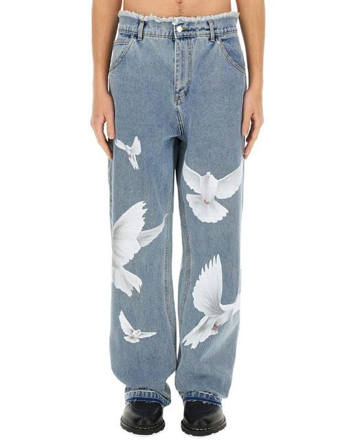 3.PARADIS Blue "freedom" Jeans for men