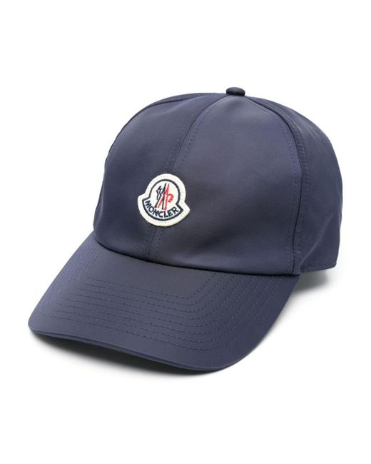 Moncler Blue Appliqué-logo Baseball Cap