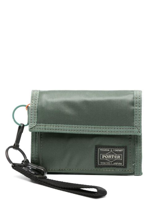Porter-Yoshida and Co Green Capsule Wallet for men