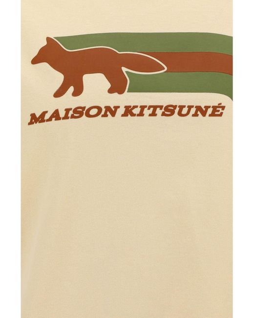 Maison Kitsuné Natural Maison Kitsune T-Shirt for men