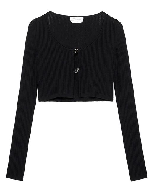 Blumarine Black Cardigan Sweater