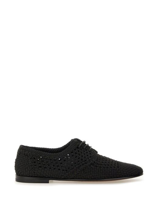 Dolce & Gabbana Black Flat Shoes for men