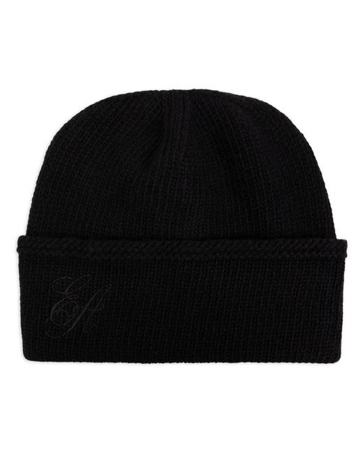 Emporio Armani Logo Wool Beanie in Black Lyst UK