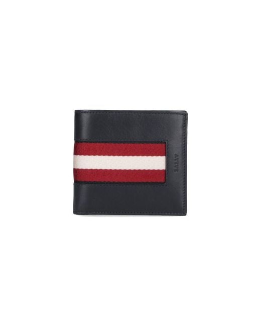Bally Red Bi-fold Wallet "brasai" for men