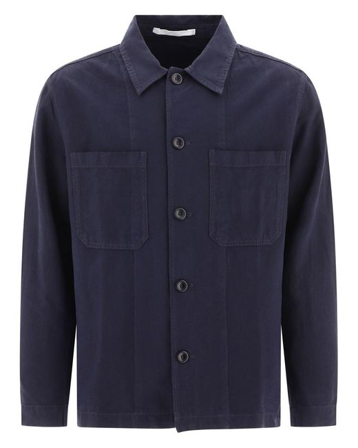 Norse Projects Blue "Tyge" Overshirt for men