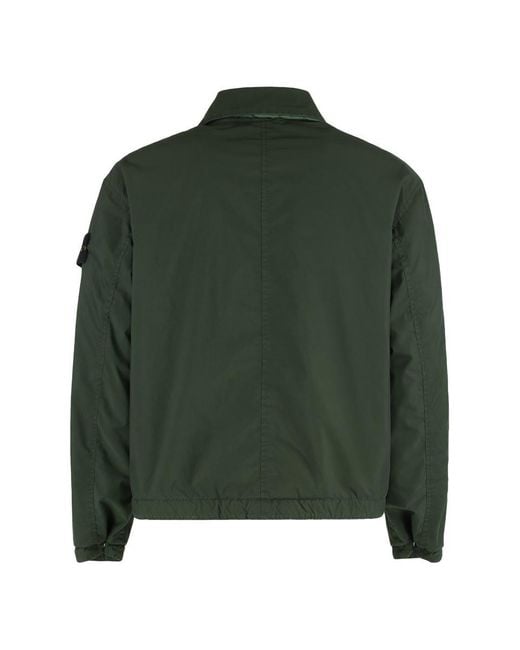 Stone Island Green Coach Jacket for men