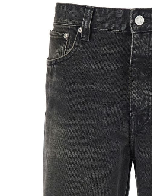 Won Hundred Gray Jeans With Belt Loops for men