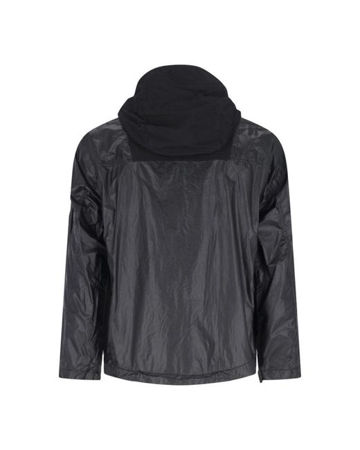 C P Company Black Cs Ii Lens Hooded Jacket for men