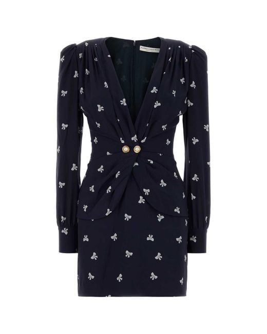 Alessandra Rich Blue Dress