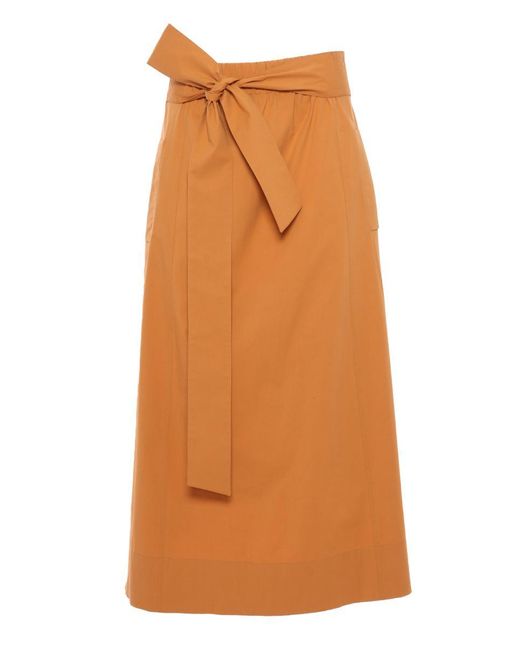 Antonelli Orange Skirt