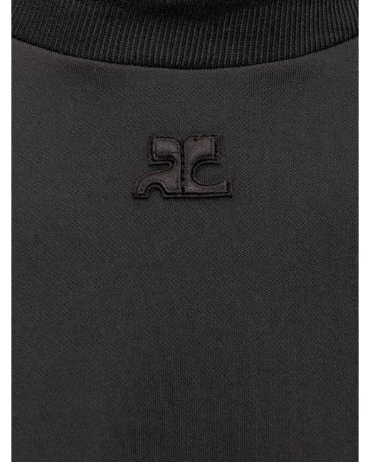 Courreges Black Courreges T-shirt With Logo for men