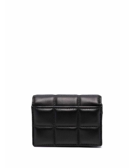 black quilted michael kors wallet