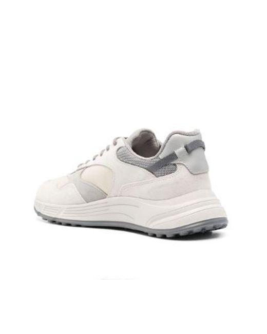 Hogan White Flat Shoes for men