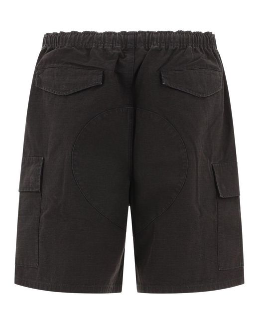 Stussy Black "Cargo Beach" Shorts for men