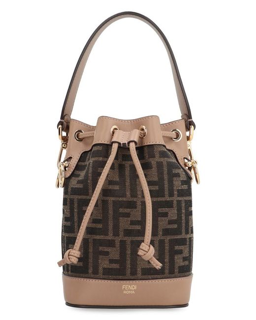 Fendi Black Mon Tresor Fabric Mini-bag