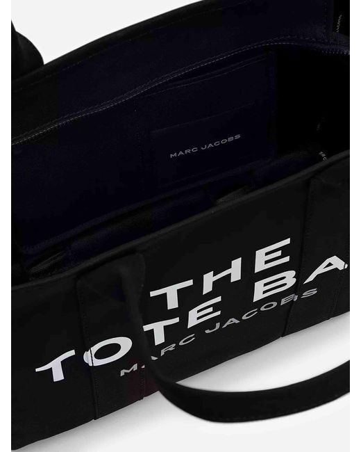 Marc Jacobs Black The Tote Bag Canvas Shoulder Bag