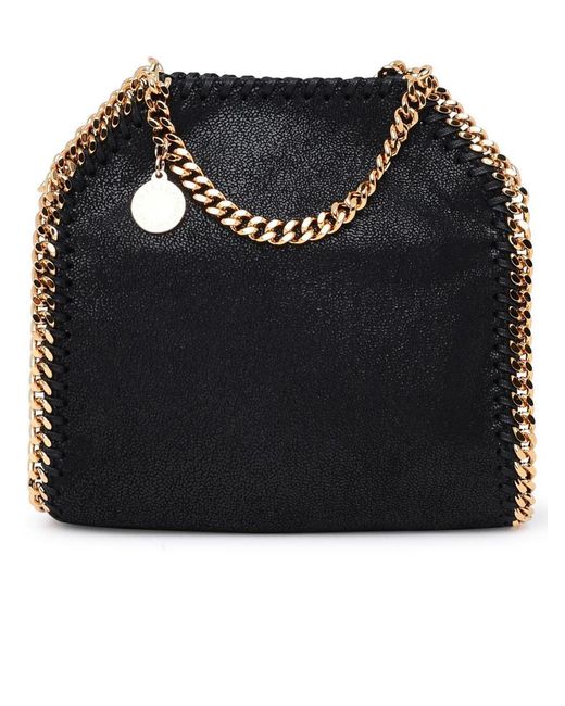 Stella McCartney Black Gold Chain Mini Tote Bag