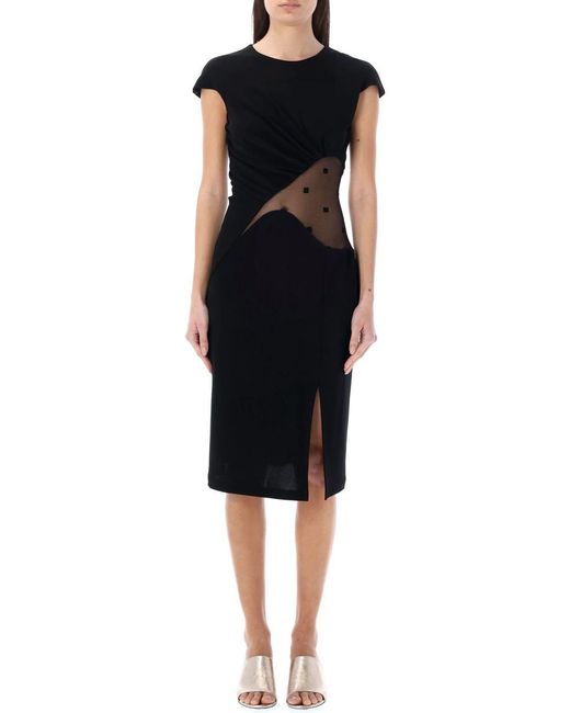 Givenchy Black Cut-out Midi Dress