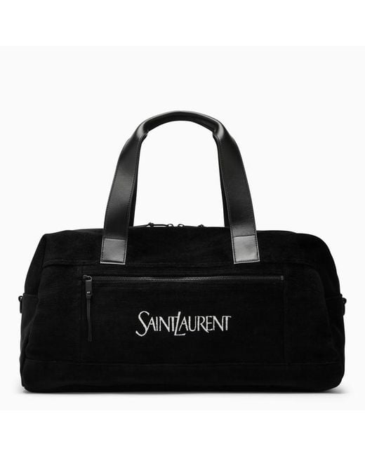 Saint Laurent Black Duffle Bag With Logo for men