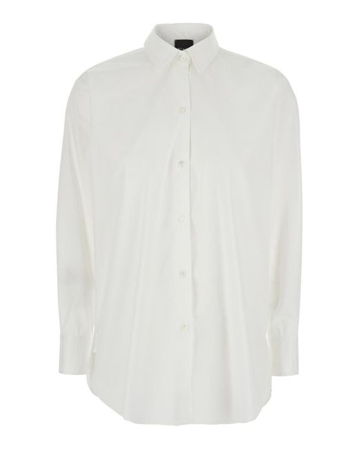 Plain White Shirt With Classic Collar