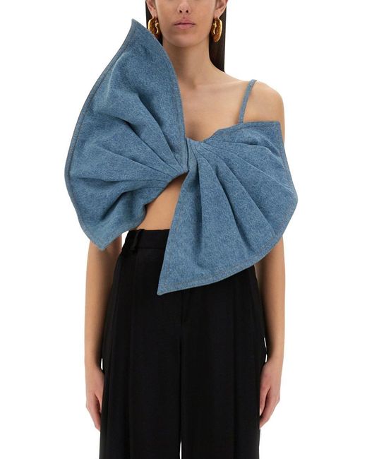 Nina Ricci Blue Twisted Top